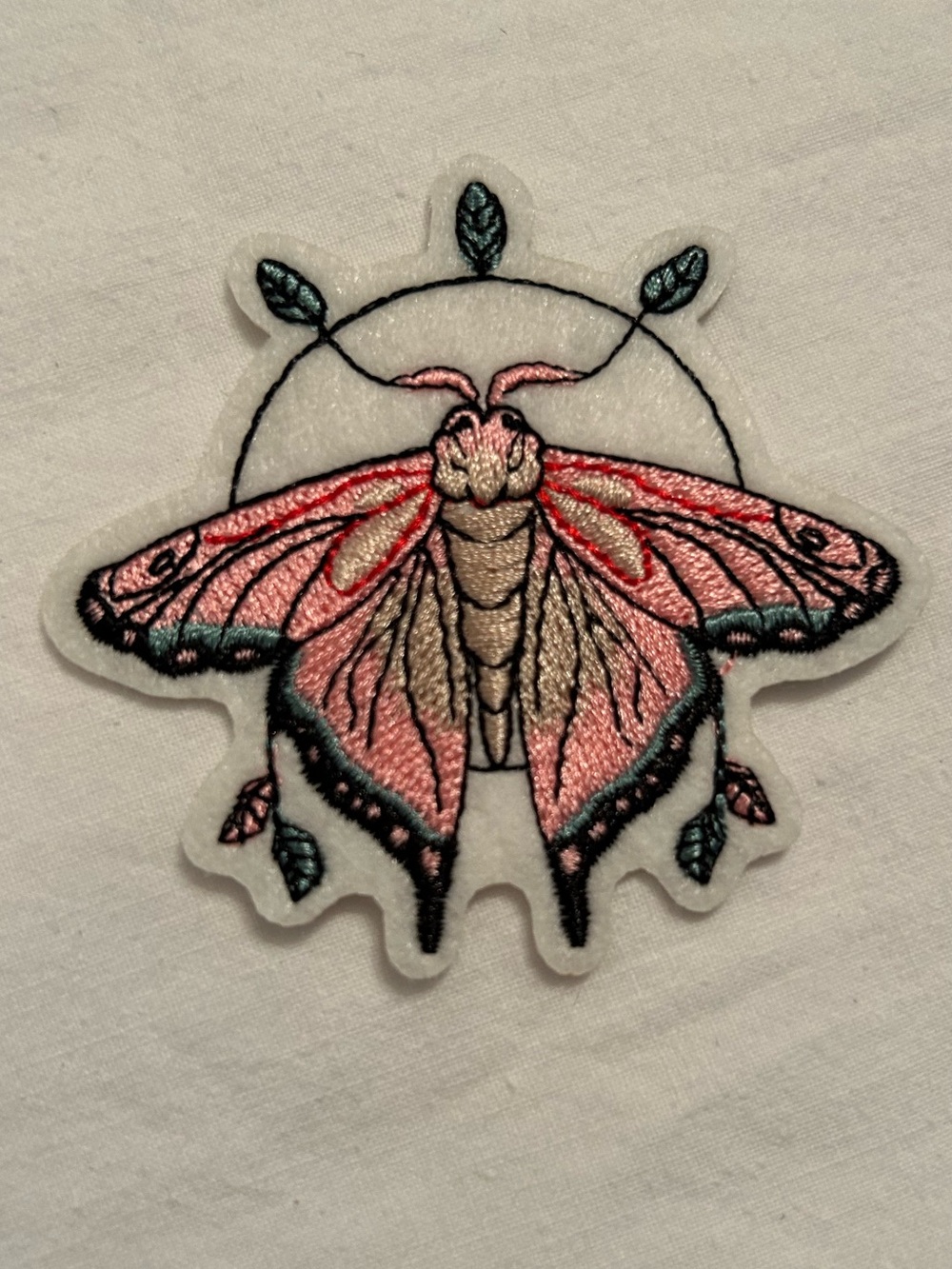 Fairy Whimsigoth Punk Celestial Moth Iron On Patch